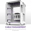 Case NZXT H6 Flow / Vidrio templado / 3 ventiladores / Blanco