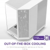 Case NZXT H6 Flow / Vidrio templado / 3 ventiladores / Blanco