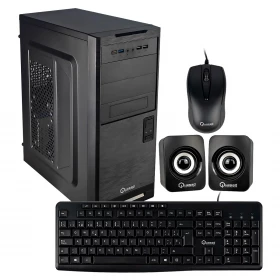 Case Quasad Combo C3152 Fuente 850W Teclado/Parlantes/Mouse