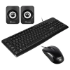 Case Quasad Combo C3152 Fuente 850W Teclado/Parlantes/Mouse