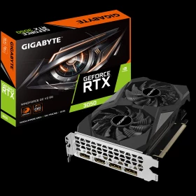 Tarjeta de Video RTX 3050 Gigabyte Windforce 6Gb GDDR6 OC V2