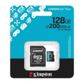 MicroSD Kingston Canvas Go Plus Gen4 128Gb 200Mb/s UHS-I U3 V30 A2
