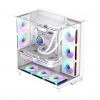 Case Gamemax Infinity Plus Vidrio templado frontal y lateral. 5 Ventiladores Blanco