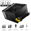 Fuente de poder 850W MSI MPG A850G PCIE5 80+ GOLD Full Modular