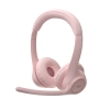 Audífonos Logitech Zone 300 Noise Canceling con micrófono. Buetooth. Rosa