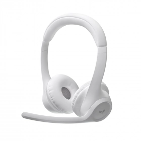 Audífonos Logitech Zone 300 Noise Canceling con micrófono. Buetooth. Blanco