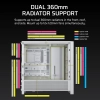 Case Corsair FRAME 4000D RS Vidrio templado 3 ventiladores blanco