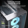 Case Corsair FRAME 4000D RS RGB Vidrio templado 3 ventiladores blanco