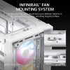 Case Corsair FRAME 4000D RS RGB Vidrio templado 3 ventiladores blanco