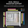 Case Corsair FRAME 4000D RS RGB Vidrio templado 3 ventiladores blanco