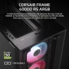 Case Corsair FRAME 4000D RS RGB Vidrio templado 3 ventiladores Negro