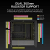 Case Corsair FRAME 4000D RS RGB Vidrio templado 3 ventiladores Negro