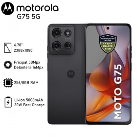Celular Motorola G75 8GB/256GB 5G 6.78 IP68 120Hz Gris
