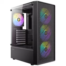 Case Antec AX26 Elite Vidrio templado Sim.RGB 4 ventiladores Led