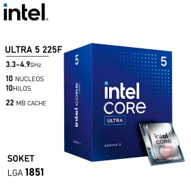 Procesador Intel Core Ultra 5 225F 2.7 / 4.9GHz 10 Nucleos LGA1851