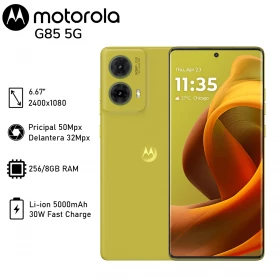 Celular Motorola G85 8GB/256GB 5G 6.67 POLED 120Hz Verde Lima