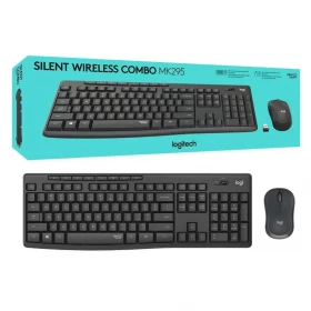 Combo de teclado y mouse Logitech MK295 Silent Wireless 2.4GHz Inglés