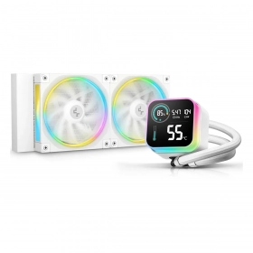 Cooler Refrigeración Líquida DeepCool LQ240 240mm LCD Display Blanco