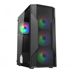 Case Cougar MX110 RGB ATX Vidrio templado Negro / 4 ventiladores