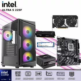 CPU Gamer Intel Core Ultra 5 225F 32GB DDR5 | 1TB 4.0 | RTX 5060