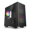 Case DeepCool Ch360 Digital Vidrio templado ARGB 3 ventiladores Negro