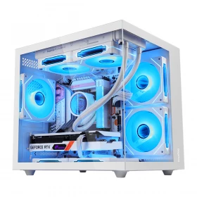 Case Segotep Brave W1 Vidrio templado Blanco