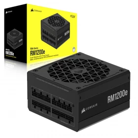 Fuente de poder 1200W Corsair RM1200e ATX 3.1 PCIe 5.1 80 Plus Gold Full Modular