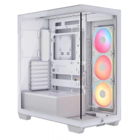 Case Corsair iCUE Link 3500X LX-R RGB Vidrio templado 3 ventiladores Blanco