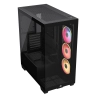 Case Corsair iCUE Link  3500X LX-R RGB Vidrio templado 3 ventiladores Negro