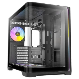 Case Antec C5 Vidrio templado Curvo ARGB 4 ventiladores Negro