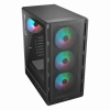 Case Cougar Airface Pure RGB ATX Vidrio templado 4 ventiladores Luz fija negro