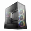 Case DeepCool CG580 4F V2 Vidrio templado ARGB 4 ventiladores Negro