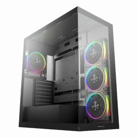 Case DeepCool CG580 4F V2 Vidrio templado ARGB 4 ventiladores Negro