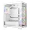 Case DeepCool CG580 4F V2 Vidrio templado ARGB 4 ventiladores Blanco