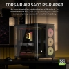 Case Corsair Triple Cámara 5400 RS120-R ARGB Vidrio templado / 3 ventiladores / Negro