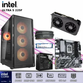 CPU Gamer Intel Core Ultra 5 225F 16GB DDR5 | 1TB 4.0 | RTX 5050 8GB