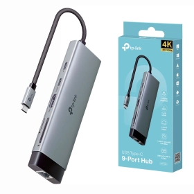 Hub USB-C 9 en 1 TP-Link UH9120C HDMI 4K@60Hz /SD/MSD/RJ45/ USB 3.0