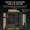 Case Corsair FRAME 4000D LCD RS RGB XENEON EDGE de 14,5 4 ventiladores Negro