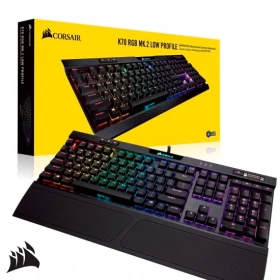 Teclado Corsair K70 RGB MK.2 Low Profile Rapidfire iCUE