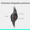Audífonos Logitech H390 Noise Canceling con micrófono USB Negros