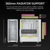 Case Corsair 3200D RS Vidrio templado 3 ventiladores Blanco Case Corsair 3200D RS Vidrio templado 3 ventiladores Blanco
