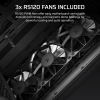Case Corsair 3200D RS Vidrio templado 3 ventiladores Smoke