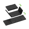 Teclado Klip Xtreme Wireless portátil pleglable FlexPlit KCK-650S con panel táctil ESP