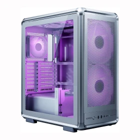 Case Cooler Master MasterFrame 500 Mesh Silver ARGB Vidrio Templado 3 ventiladores