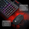Combo Redragon S147 4 en 1 Teclado RGB Español, Mouse, Audífonos y Mouse Pad