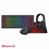 Combo Redragon S147 4 en 1 Teclado RGB Español, Mouse, Audífonos y Mouse Pad