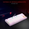 Teclado Mecánicor Redragon Kumara K552 TKL Rojo / Blanco / ESP Teclado Mecánicor Redragon Kumara K552 TKL Rojo / Blanco / ESP