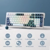 Teclado Mecánico Redragon Eisa Pro K686WB-RGB-PRO Esp/ Switch Red /Himmel Azul