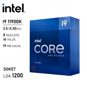 Procesador Intel Core i9 11900K 3.5GHz 8 Núcleos 16 Hilos LGA1200 11va