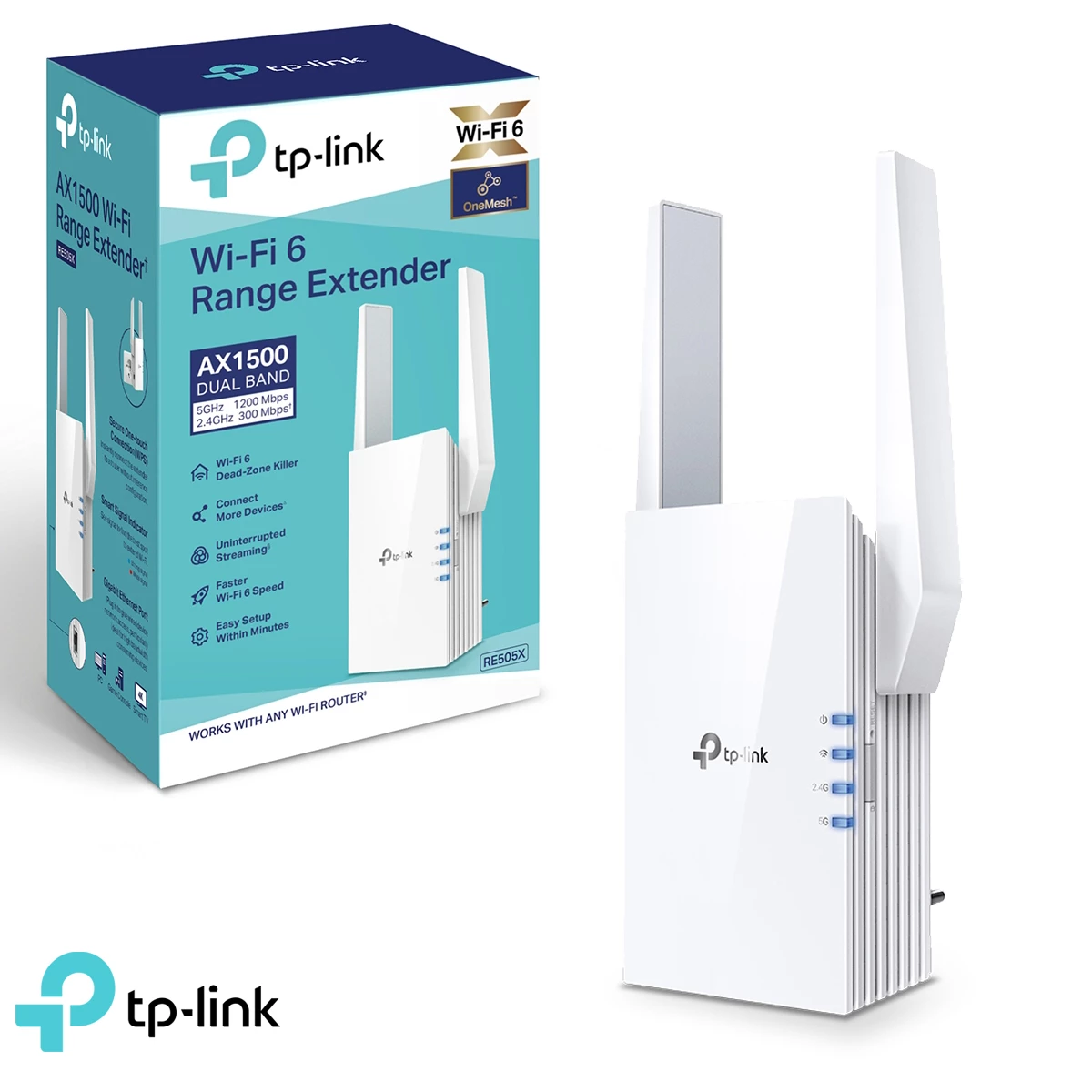 Extensor Wifi TP-Link AX1500 RE505X Dual Band One Mesh